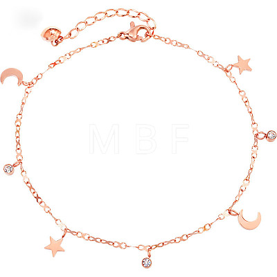 Brass Charm Anklets WG7B7F6-13-1