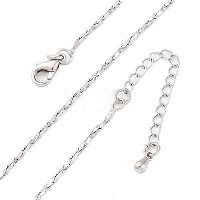 Brass Twisted Cardano Chains  Necklaces for Women NJEW-D302-60P-1