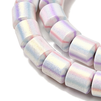 Polymer Clay Beads Strands CLAY-H006-04F-1