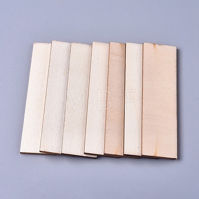 Unfinished Blank Poplar Wood Cabochons WOOD-D021-07-1