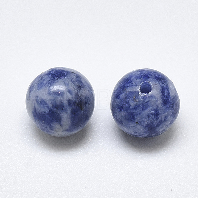Natural Blue Spot Stone Beads X-G-T122-25A-13-1