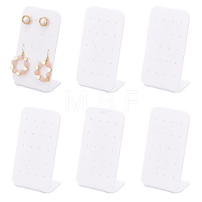   8Pcs 20-Hole Acrylic Earring Display Stands ODIS-PH0001-53-1