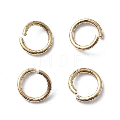 Ion Plating(IP) 304 Stainless Steel Open Jump Rings STAS-M081-01G-07-1