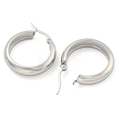 202 Stainless Steel Hoop Earrings X-EJEW-H003-38P-03-1