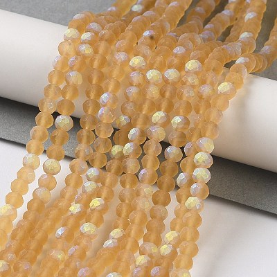 Transparent Glass Beads Strands EGLA-A044-T2mm-MB23-1