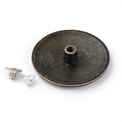 Alloy & Iron Craft Solid Screw Rivet PALLOY-WH0084-15AB-1