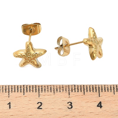 304 Stainless Steel Stud Earrings LS-EJEW-C162-02B-G-1
