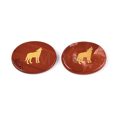 Natural Red Jasper Cabochons G-T143-28H-1