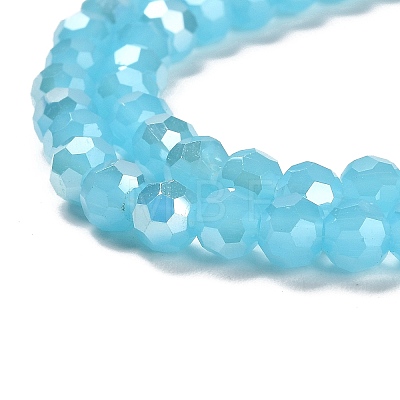 Imitation Jade Glass Beads Stands EGLA-A035-J6mm-B04-1