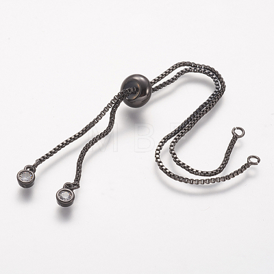 Rack Plating Brass Chain Bracelet Making KK-A142-017-1