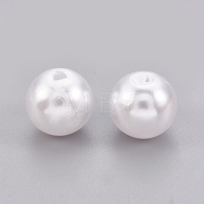 ABS Plastic Imitation Pearl Beads X-KY-G009-5mm-03-1