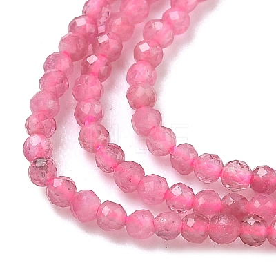 Natural Pink Tourmaline Beads Strands G-P457-A01-14H-1