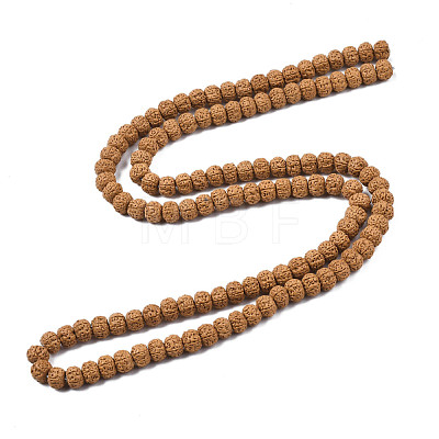 Undyed Natural Rudraksha Beads WOOD-Q047-01A-01-1