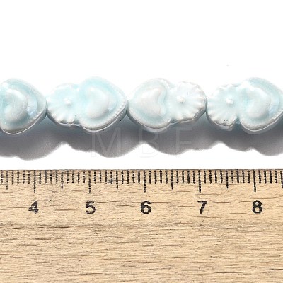 Handmade Porcelain Beads Strands PORC-I028-01O-1