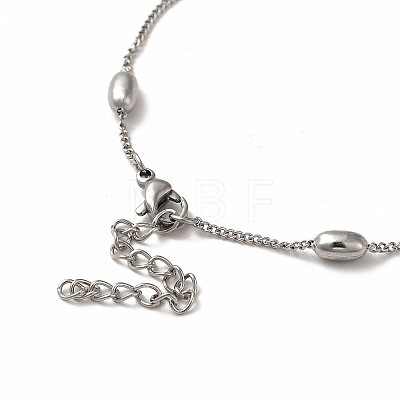 304 Stainless Steel Curb Chain Necklaces NJEW-P275-01P-1
