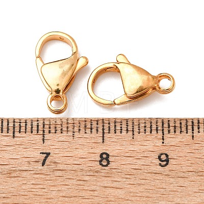 304 Stainless Steel Lobster Claw Clasps X-STAS-R050-15x9mm-02-1