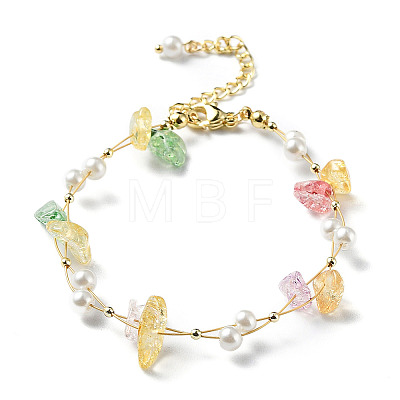 Natural & Synthetic Mixed Gemstone Bracelets BJEW-C052-05G-1