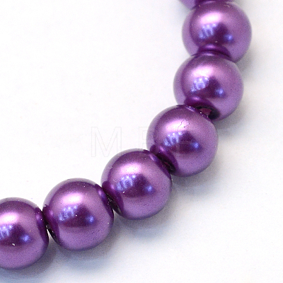 Baking Painted Glass Pearl Bead Strands HY-Q003-3mm-37-1