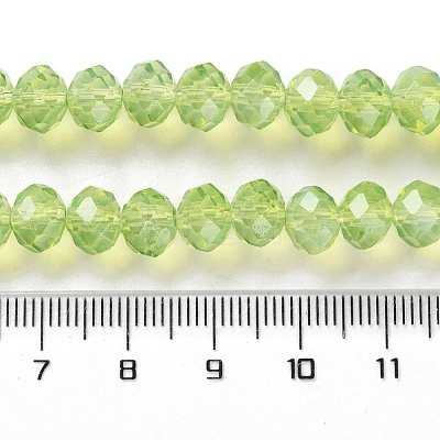 Baking Paint Transparent Glass Beads Strands LS-DGLA-A034-J8MM-D07-1