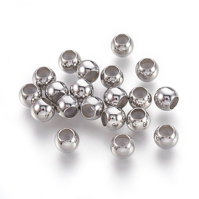 201 Stainless Steel Beads STAS-F188-26P-A-1
