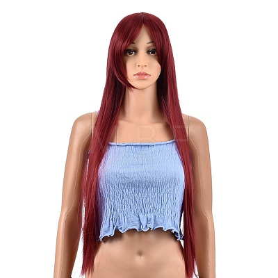 31.5 inch(80cm) Long Straight Cosplay Party Wigs OHAR-I015-11K-1