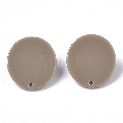 Cellulose Acetate(Resin) Stud Earring Findings X-KY-R022-013-1