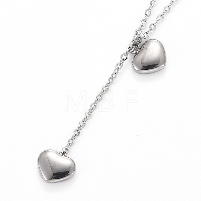 Heart 304 Stainless Steel Jewelry Sets SJEW-H302-09-1