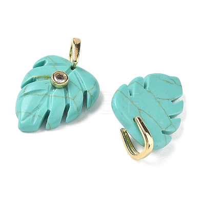 Synthetic Turquoise Pendants GG-CBA105B-01A-G-1