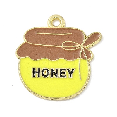 Bees Theme Alloy Enamel Pandants FIND-M083-06L-G-1
