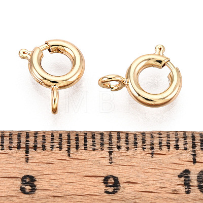 Brass Spring Ring Clasps KK-Q669-33G-1
