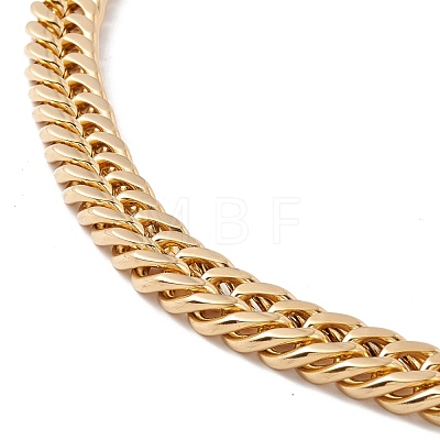 Ion Plating(IP) 304 Stainless Steel Curb Chains Necklace for Women NJEW-E155-03G-1