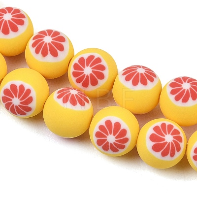 Handmade Polymer Clay Beads Strands PY-CBAEC33-02N-1