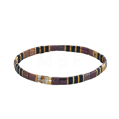 Vintage Glass Seed Bead Stretch Bracelets for Women LS-NP6673-2-1