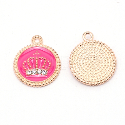 Alloy Enamel Crown Jewelry Pendant ENAM-TAC0007-02B-1