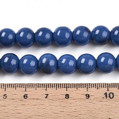 Baking Paint Glass Beads X1-DGLA-N013-10mm-10-1