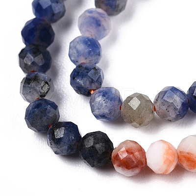 Natural Mixed Gemstone Beads Strands G-D080-A01-02-25-1