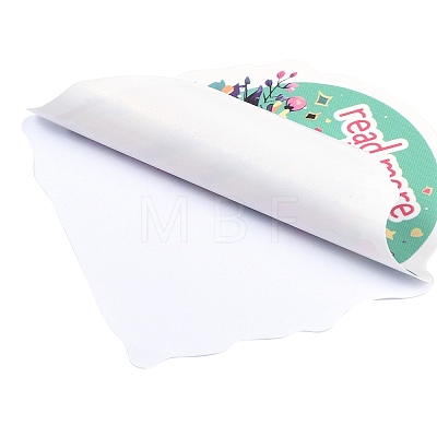 50Pcs Word Paper Self-Adhesive Picture Stickers STIC-C010-14-1