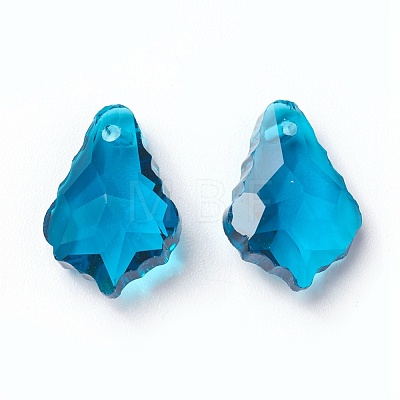 Faceted Glass Pendants GLAA-F068-C21-01-1
