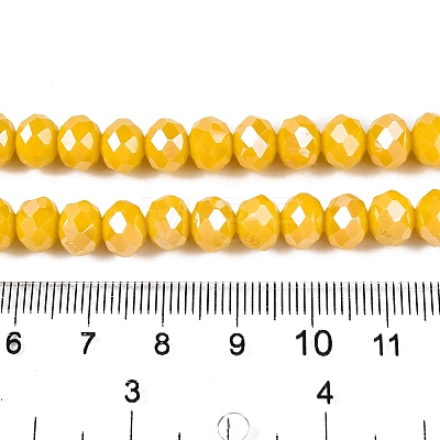 Electroplate Glass Beads Strands EGLA-A044-P8mm-A29-1