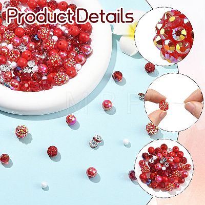 200 Pcs DIY Beads Findings Kits DIY-CJ0003-47-1