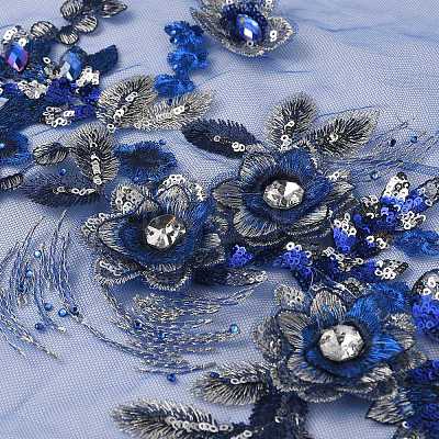 Polyester Embroidery Ornament Accessories PATC-WH0001-90A-1