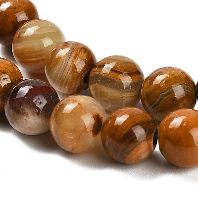 Natural Wood Lace Stone Beads Strands G-B128-A04-03-1