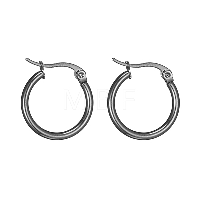 304 Stainless Steel Hoop Earrings EJEW-F105-11B-1