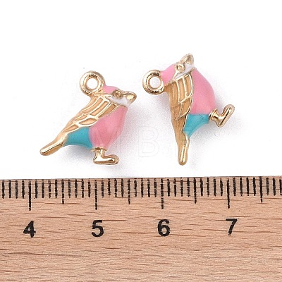 Alloy Enamel Pendants ENAM-R149-08A-G-1