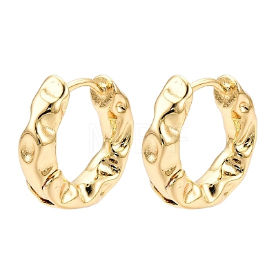 Ring Brass Hoop Earrings for Women EJEW-N054-59G-1