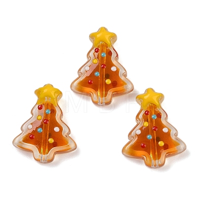 Transparent Glass Enamel Beads LAMP-S070-05B-1
