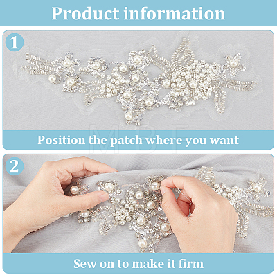 Embroidered Floral Lace Collar DIY-WH0308-419-1