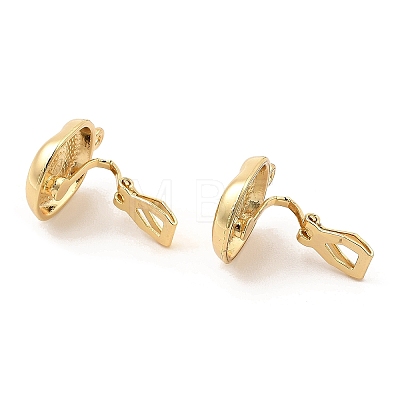 Alloy Clip-on Earring Findings FIND-L015-010G-1