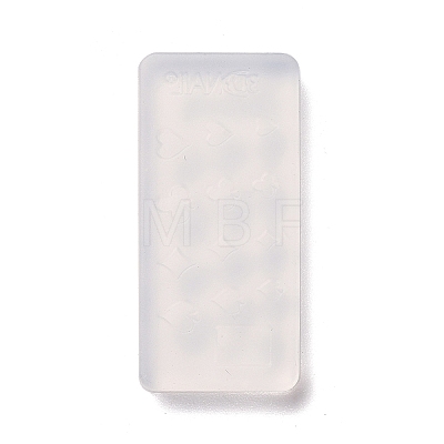 Club & Diamond & Heart & Spade(in Playing Card) Nail Decoration Silicone Molds DIY-P057-01-1