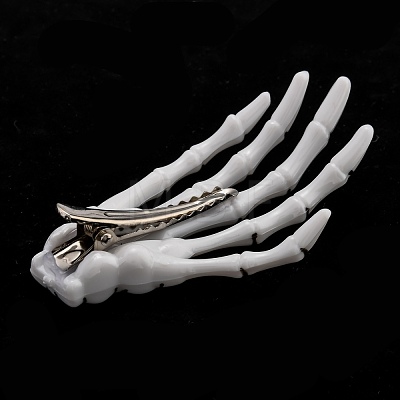 Halloween Skeleton Hands Bone Hair Clips PHAR-H063-A03-1